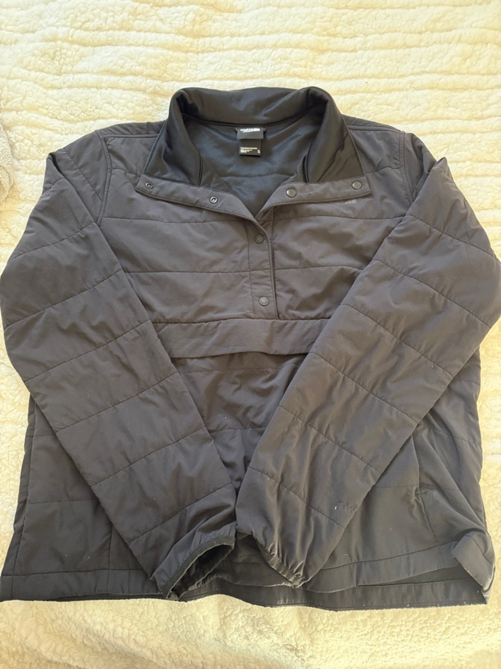The North Face Black Quilted Pullover Puffer Jacket